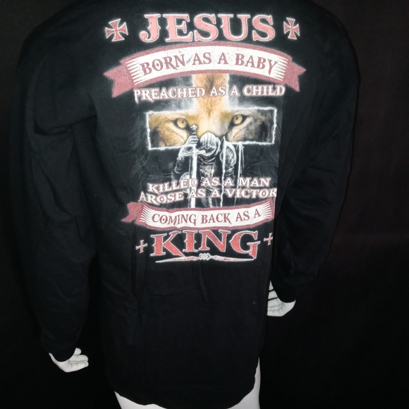 π€ Jesus Comes Back King π€ Men's Printed T-Shirt - Picture 4 of 6
